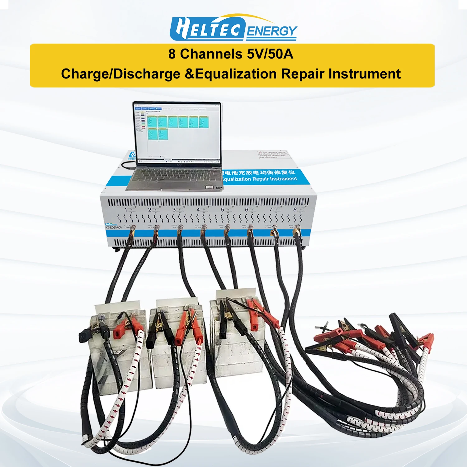 Heltec 8S/8Channel single cell battery charge/discharge capacity tester/10A battery voltage balancer equalizer