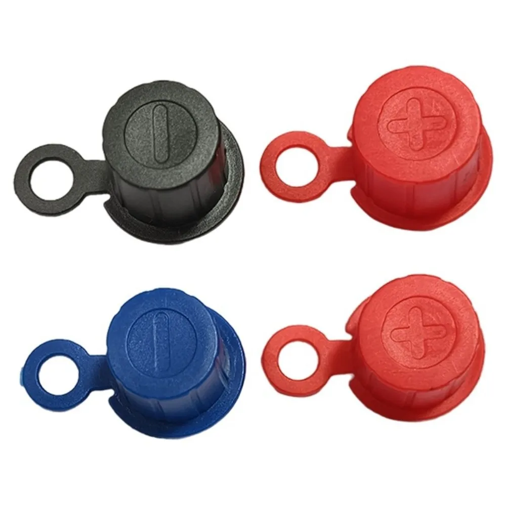 1 Pair Water Proof Battery Terminal Cover Insulated Standard Diameter Insulated Cap Dust Proof Positive Negative Heads
