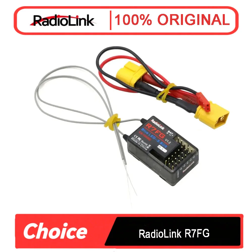 

Радиоуправляемый приемник Radiolink R7FG 7CH 2,4G с гироскопом — телеметрия напряжения, дальность действия 600 м для гусеничного и дрифта RC автомобиля