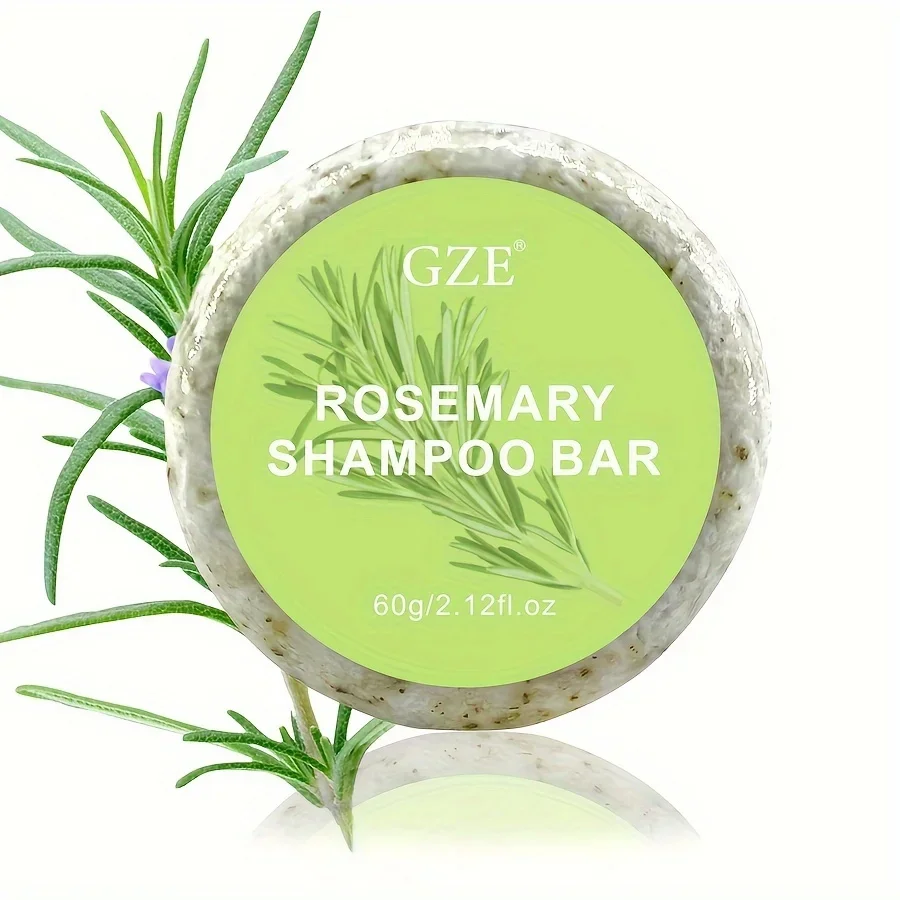 GZE Rosemary Hair Strengthens Shampoo Bar: Cleanses and Helps Strengthen Weak and Brittle Hair