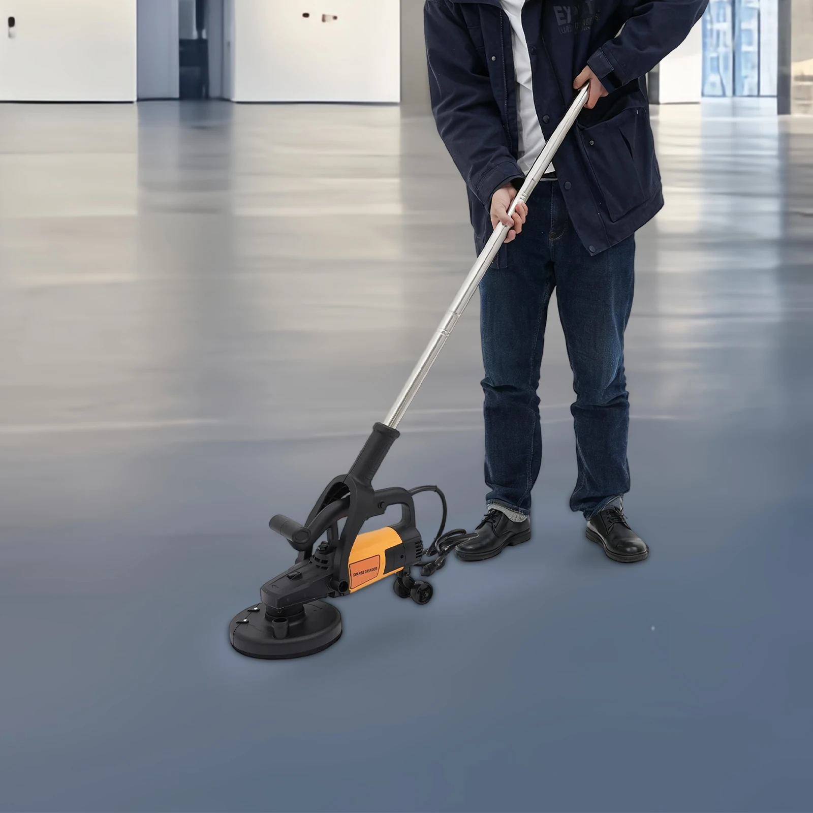 

Concrete Grinder 3800W Powerful and Efficient Concrete Surface Planer Corded Electric Concrete Grinder with Auxiliary Wheels