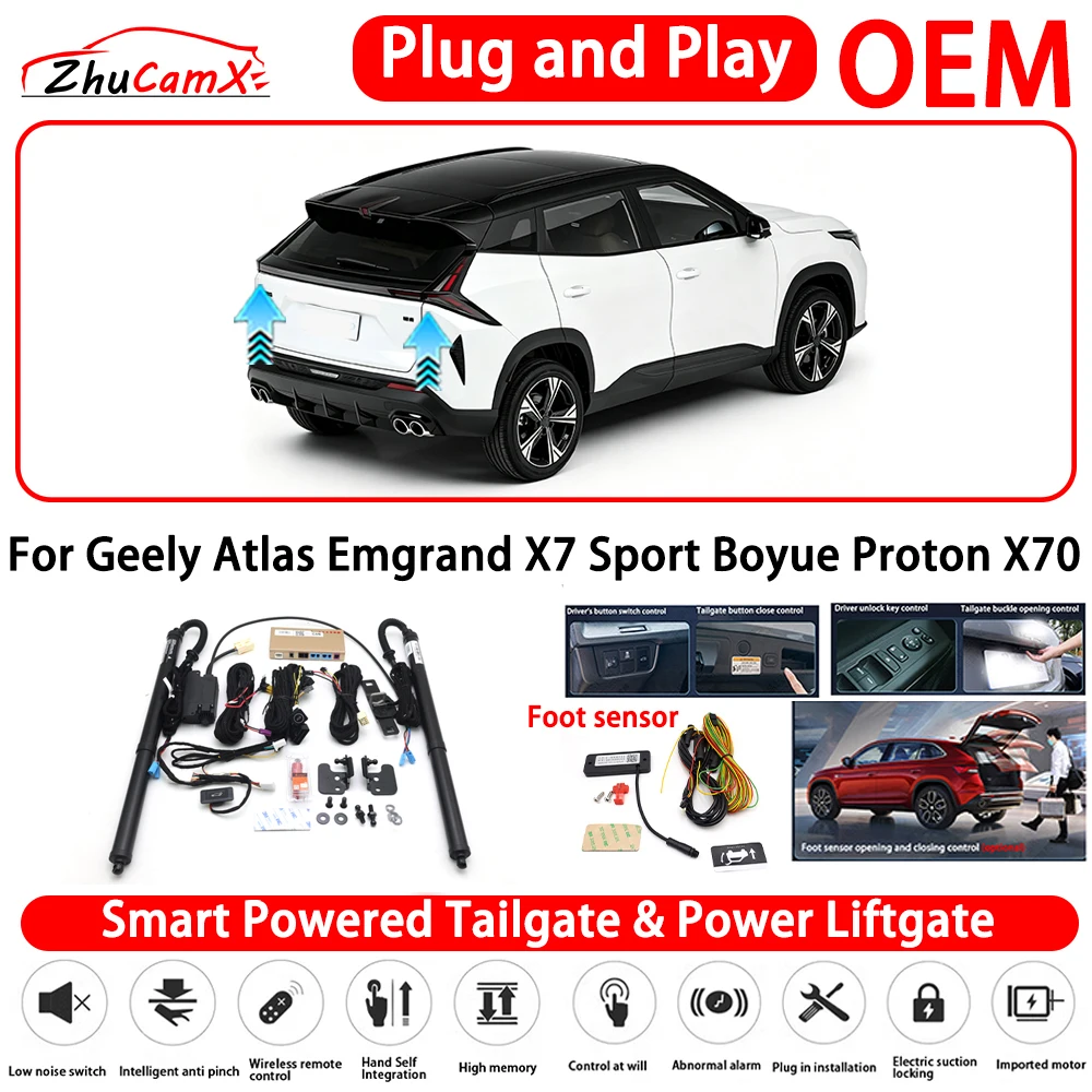 for Geely Atlas Emgrand X7 Sport Boyue Proton X70 Smart Powered Tailgate Power Liftgate Automatic Rear Trunk Tailgate Actuator