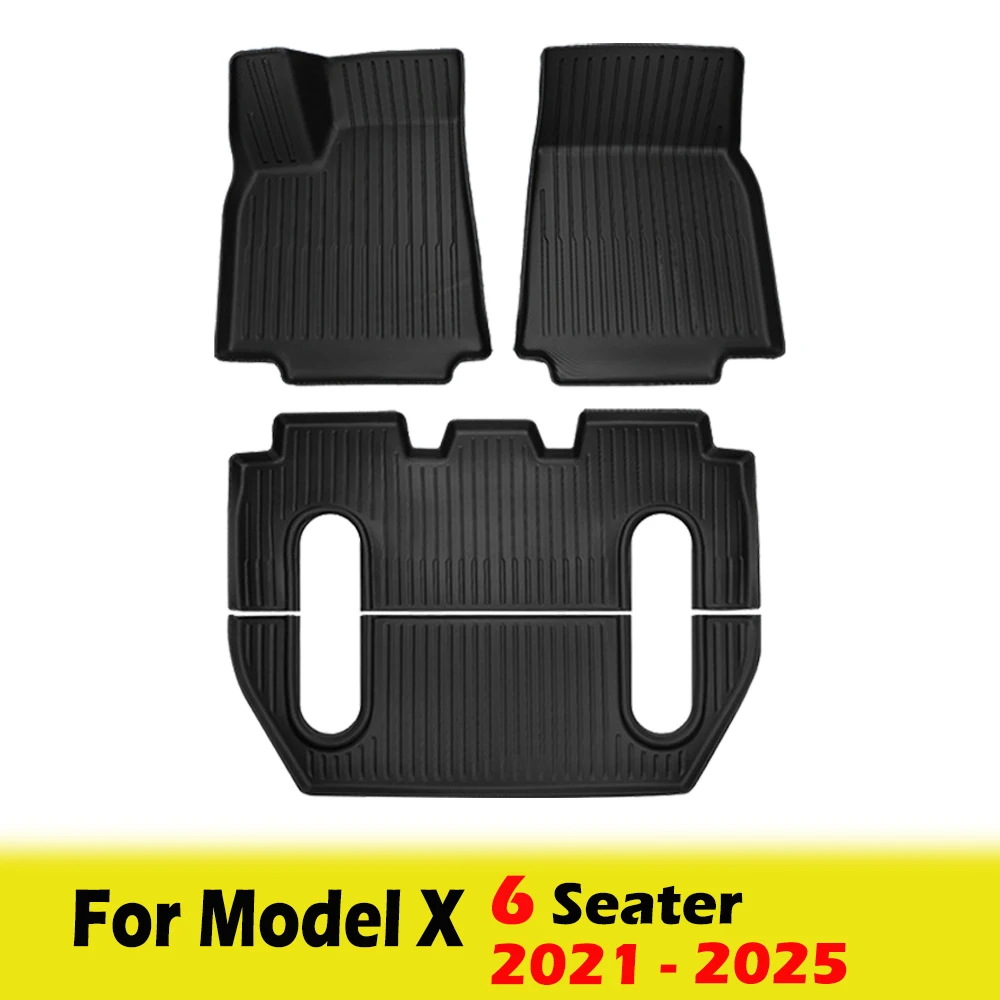 BEVO Vloermatten voor Tesla Model X 5 6 7-zits 2024 2023-2016 All Weather Waterdichte Cargo Frunk kofferbak Matten Liners Accessoires