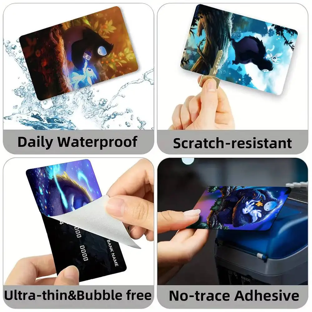 Game O-Ori and the Blind Forest Anime Credit Card HD Stickers Game Card Decal Small Chip Waterproof