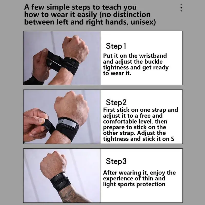 Portable Adjustable Thin Pain Wrist Band Brace Injury TFCC Tear Injury Brace Breathable Sports Yoga Soft Ulnar Fix Wrist Band