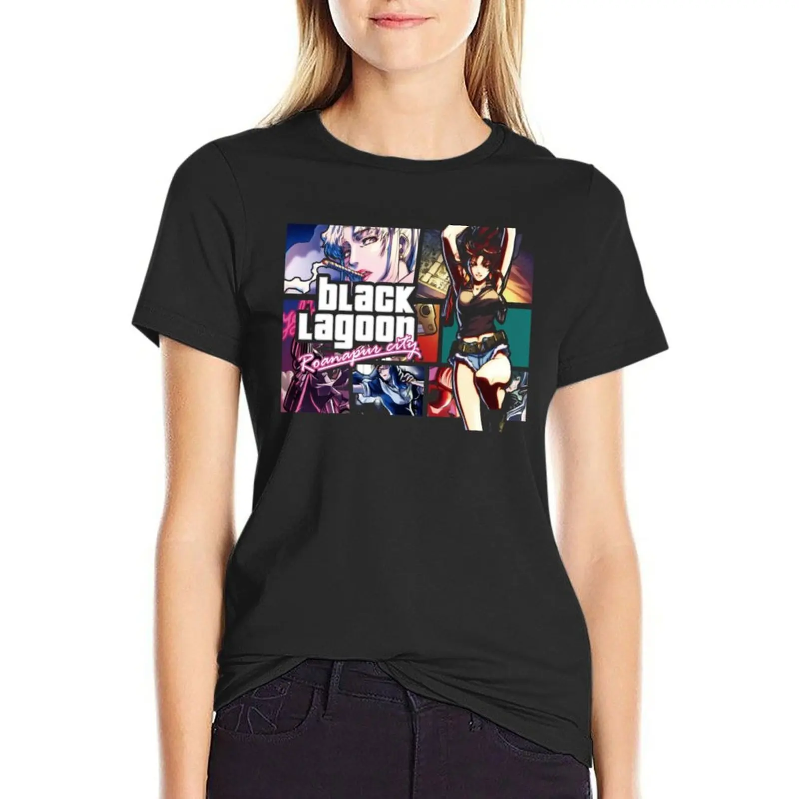 BLACK LAGOON T-Shirt customs design your own sweat western t-shirt dress for Women