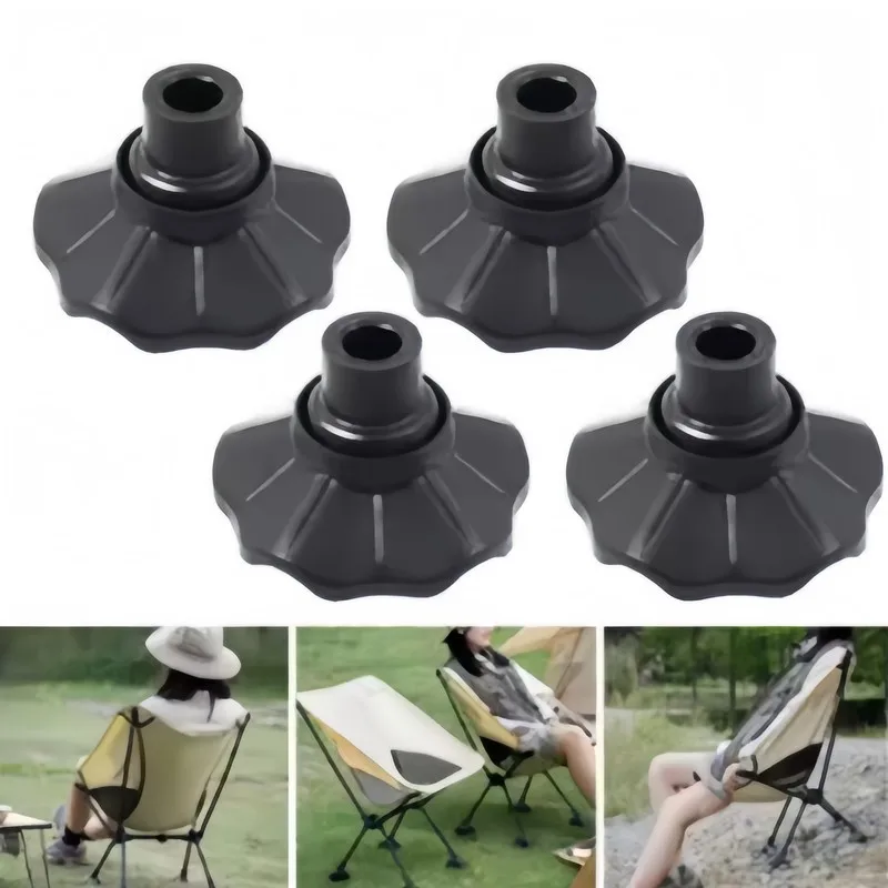 11 pcs 13mm Anti-Slip Foot Pads, Keep Chairs Stable on Grass, Protect Floors, for Camping Chairs, Reusable, Easy Installation