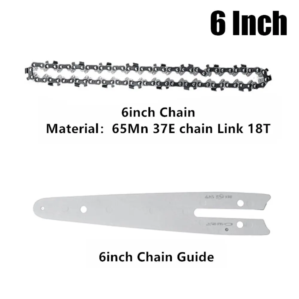 Mini Steel Chainsaw Chains Electric Saw Blade Electric Power Tool Saw Accessory Replacement Wood Cutting 4In 6 Inch 8 Inch Chain