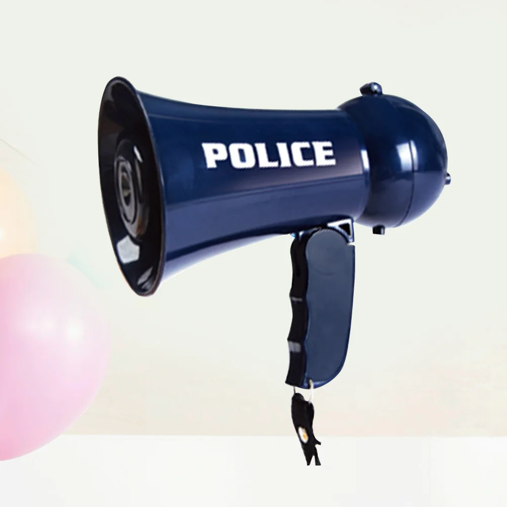 Megaphone Toy Police Kids Loudspeaker Accessories Officer Costume Speaker Toys Model Amplifier Cosplay Air Horn Bullhorn Pretend