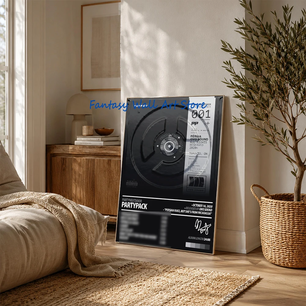 PartyNextDoor Poster Modern R&B Music Albums Wall Decor Party Next Door Album P4 Seven Days Bar Home Wall Pictures Canvas Prints