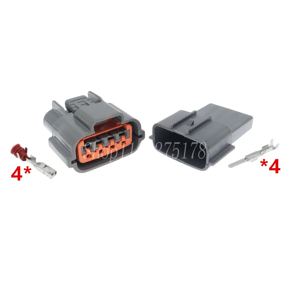 1 Set 4 Pin 6098-0144 Car Unit Pump Intake Pressure Sensor Wire Socket Waterproof Auto Alternator Cable Connector for Nissan