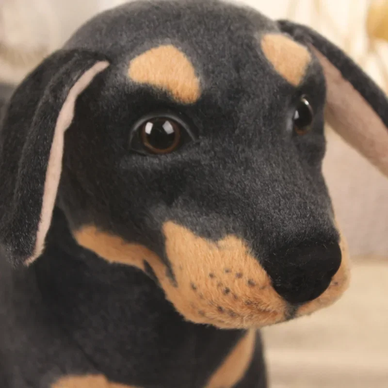 Juguete de peluche realista para perro Rottweiler, animales de peluche, juguetes para niños, regalo para niños, 32cm