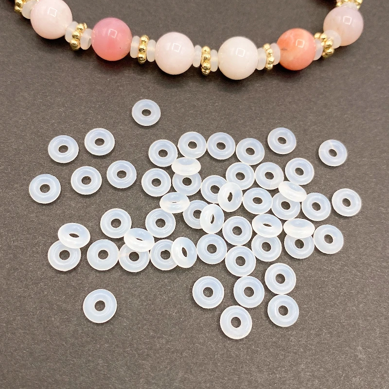 Silicone Pandora Charm Beads Spacers Bracelet Clip Lock Stopper Snake Chain Necklace Antiskid Locating Ring for Jewelry Making