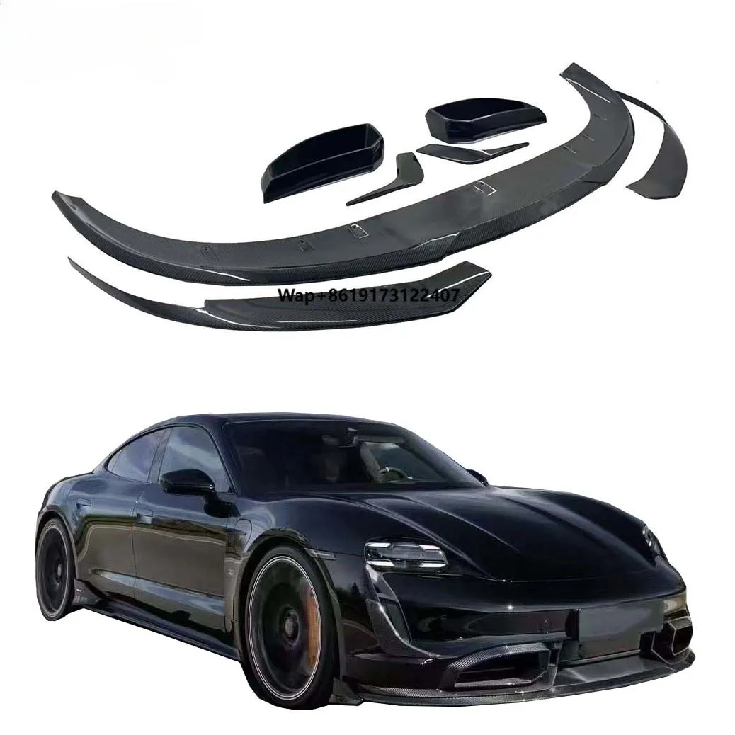 

For 2019 2020 2021 2022 High Quality Real Carbon Fiber Front Lip Rear Diffuser Bumper Spoiler Body
