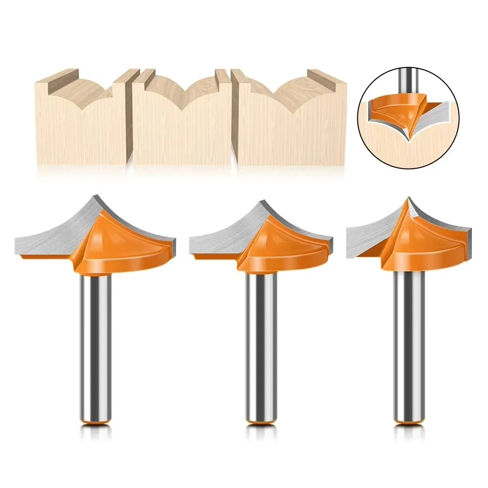 

1-3pcs 1/4″ 6mm Shank Woodworking Router Bit Set ,Tip Engraving Router Bit Door Plate Numerical Control Engraving Machine Tools