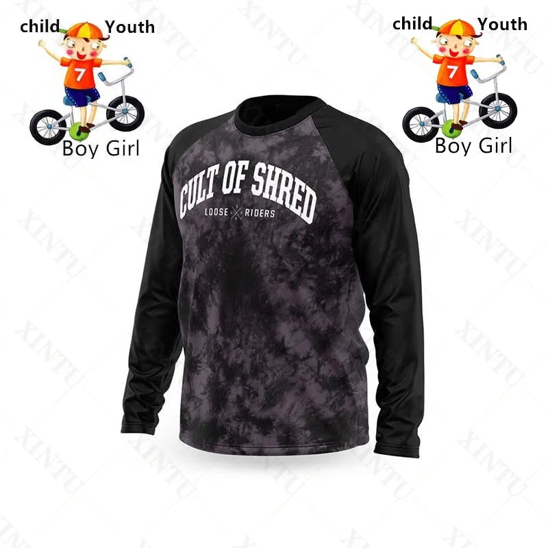 Loose Rider Youth Jersey Motocross Kids Jersey ATV Racing Sportswear BMX Enduro Mountain Bike Breathable Boys Girls Shirts