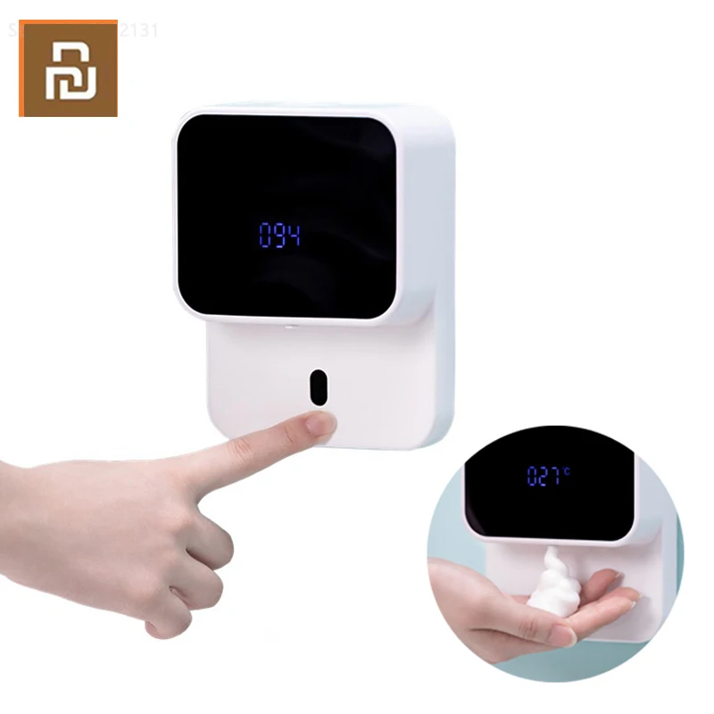 Youpin Xiaozhi-Sensor infrarrojo de espuma para el hogar, dispositivo de inducción automática con pantalla LED, para casa, centro comercial y WC, novedad