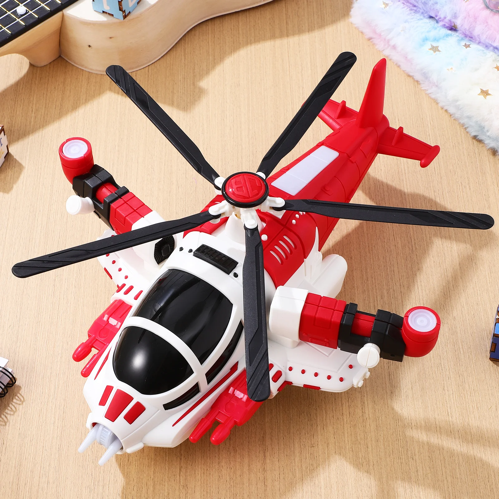 طائرة تحويل تلقائية للأطفال بعمر 1-3 سنوات، لعب داخلي خارجي يعزز التنسيق بين اليد والعين والمهارات الحركية الدقيقة #2