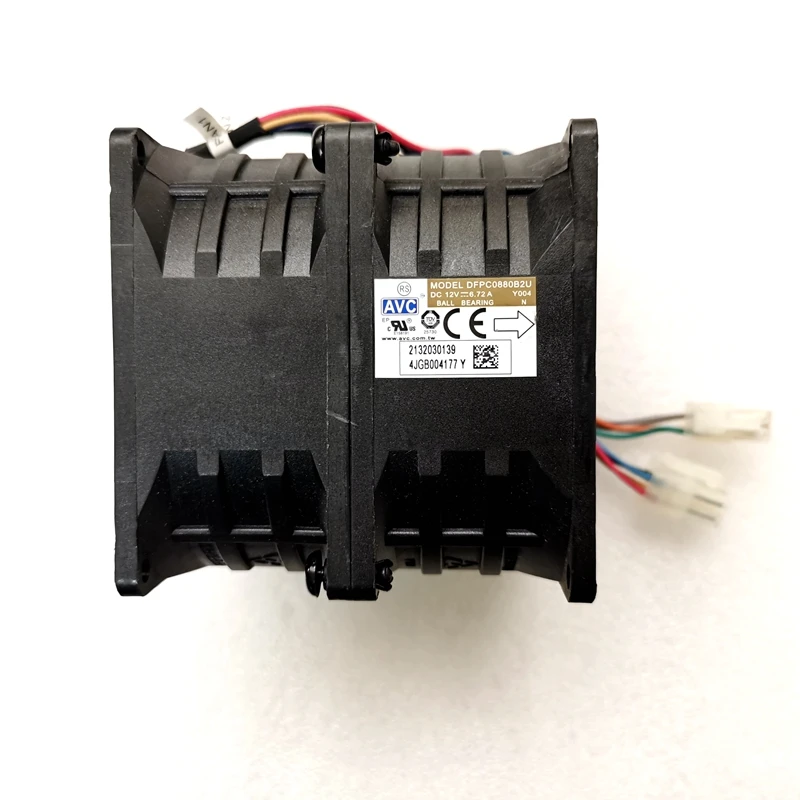 

Новый сверхсистотный вентилятор AVC DFPC0880B2U 8080 12 В 6,72 А с двумя двигателями