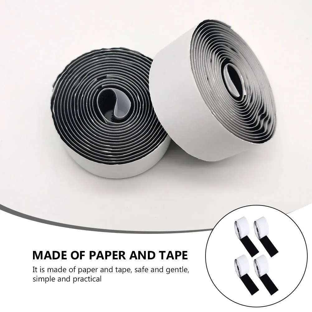 

4pcs 4 Rolls Adhesive Back Mounting Tape For Guitar Effect Pedal Fastener Hook Loop Tape Electric Guitar Accessory Pedal Board