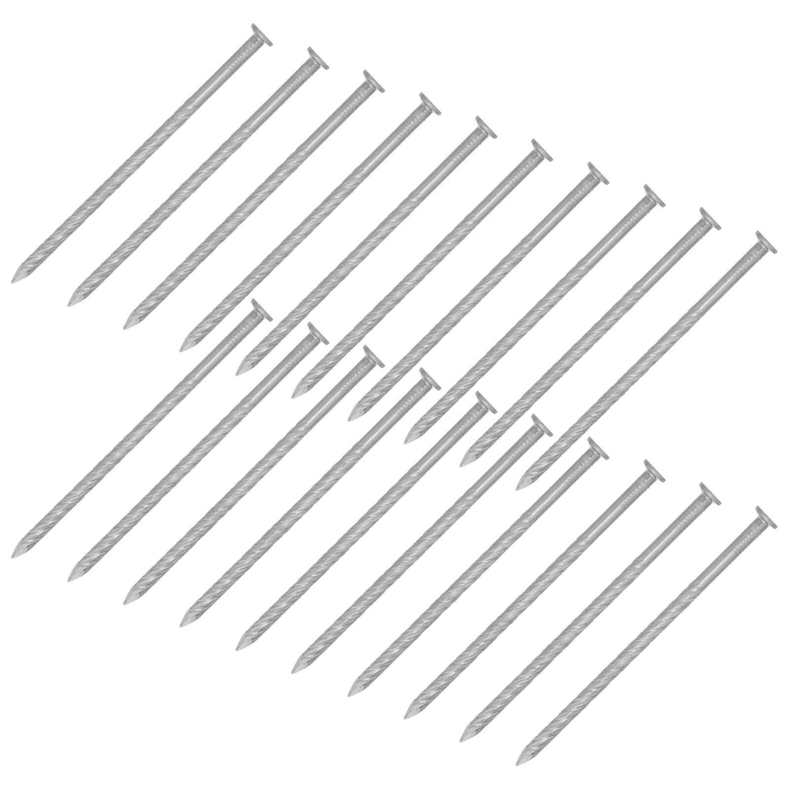 20Pcs Stainless Steel Spiral Ground Spikes 5 Inch Heavy Duty Landscape Fabric Staples Artificial Grass Pins for Yard Sports