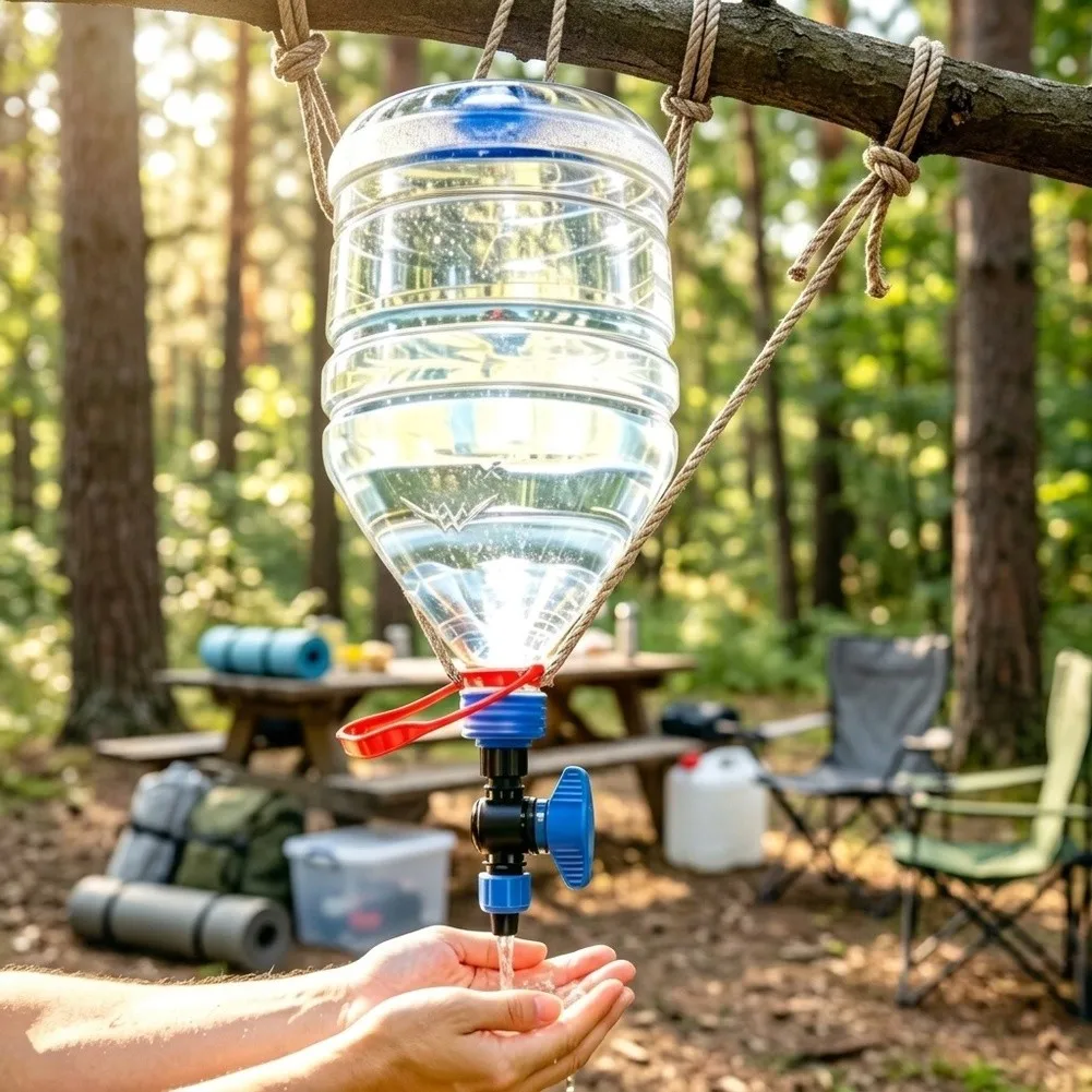 For Camping Trips Blue Washing Solution Dispenser Watering Camping Water Dispenser Robust Plastic Construction