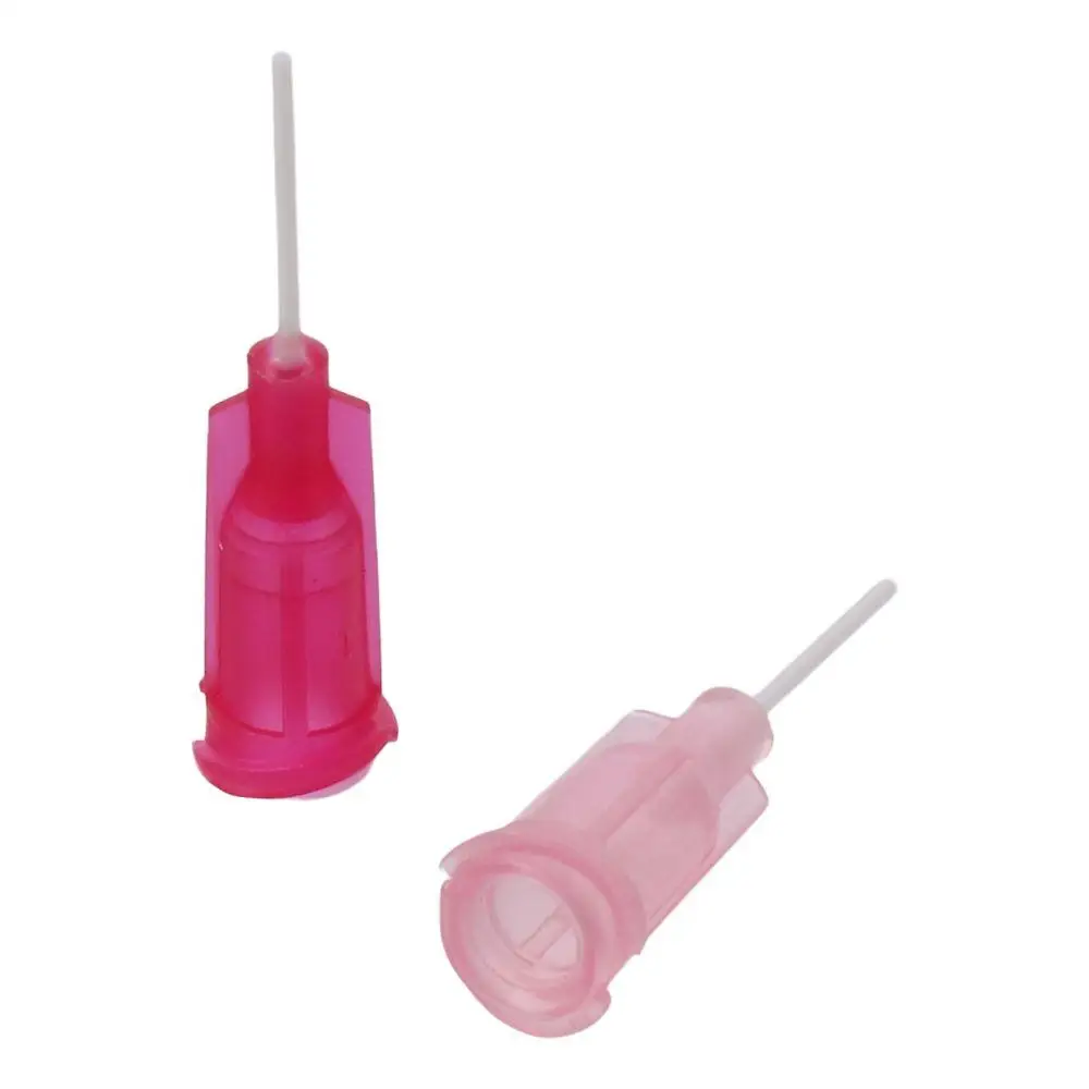 Plastic Dispensing Needles,PTFE Glue Needle Tube Blunt Luer Lock Tips with PP Flexible Needle for Liquid Glue Gun