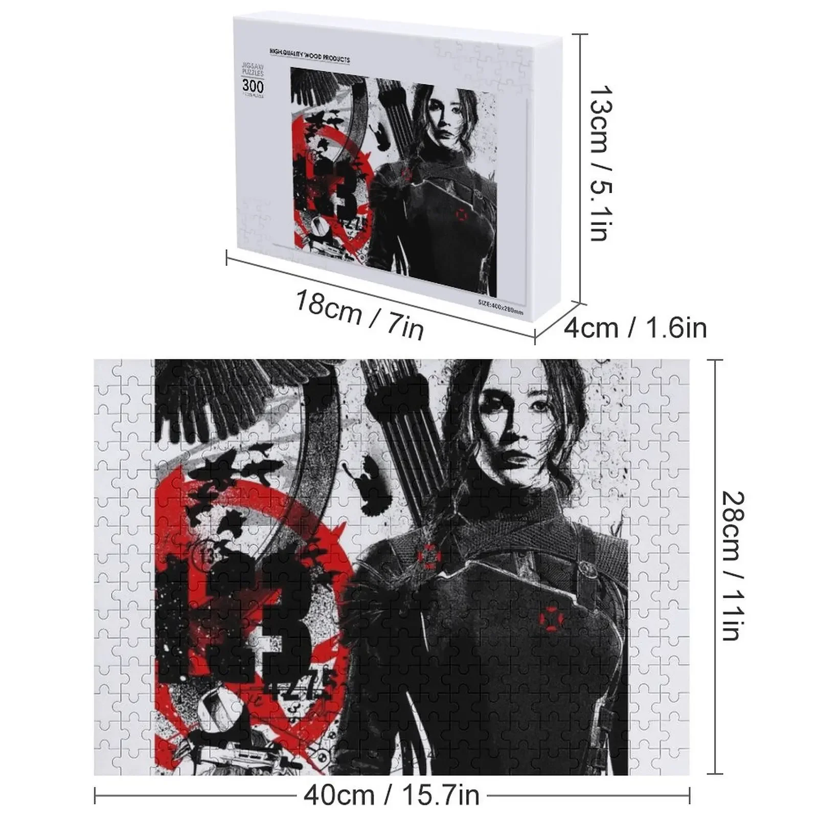 The Hungers Games Ritratto Puzzle Composizioni in legno per bambini Giocattoli di Natale Giocattoli per bambini Puzzle in legno per adulti