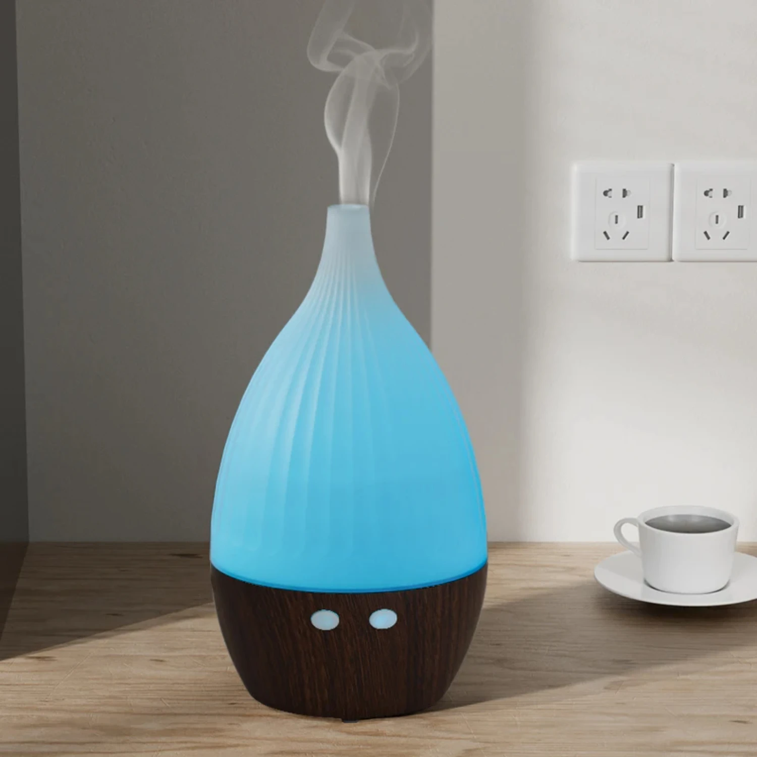 Humidificador de aire ultrasónico USB de grano de madera para aromaterapia y relajación, pulverizador de aceite esencial con fragancia, Perfume Di, nuevo