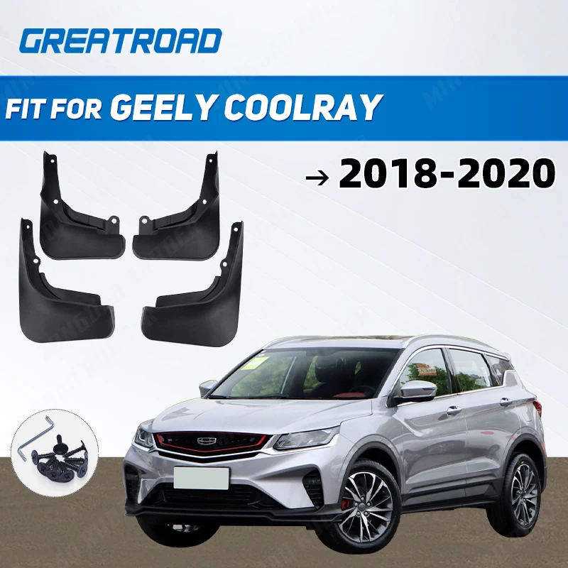 Paralama do carro para geely coolray 2018 2019 2020 para-lamas mud flaps respingo guardas fender mudflaps acessórios