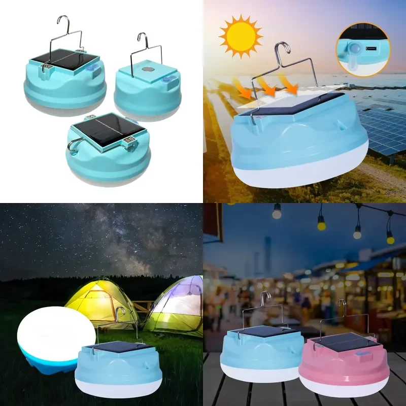 Solar and USB Charging Bulb Light for Outdoor Camping Adventure Emergency Lighting