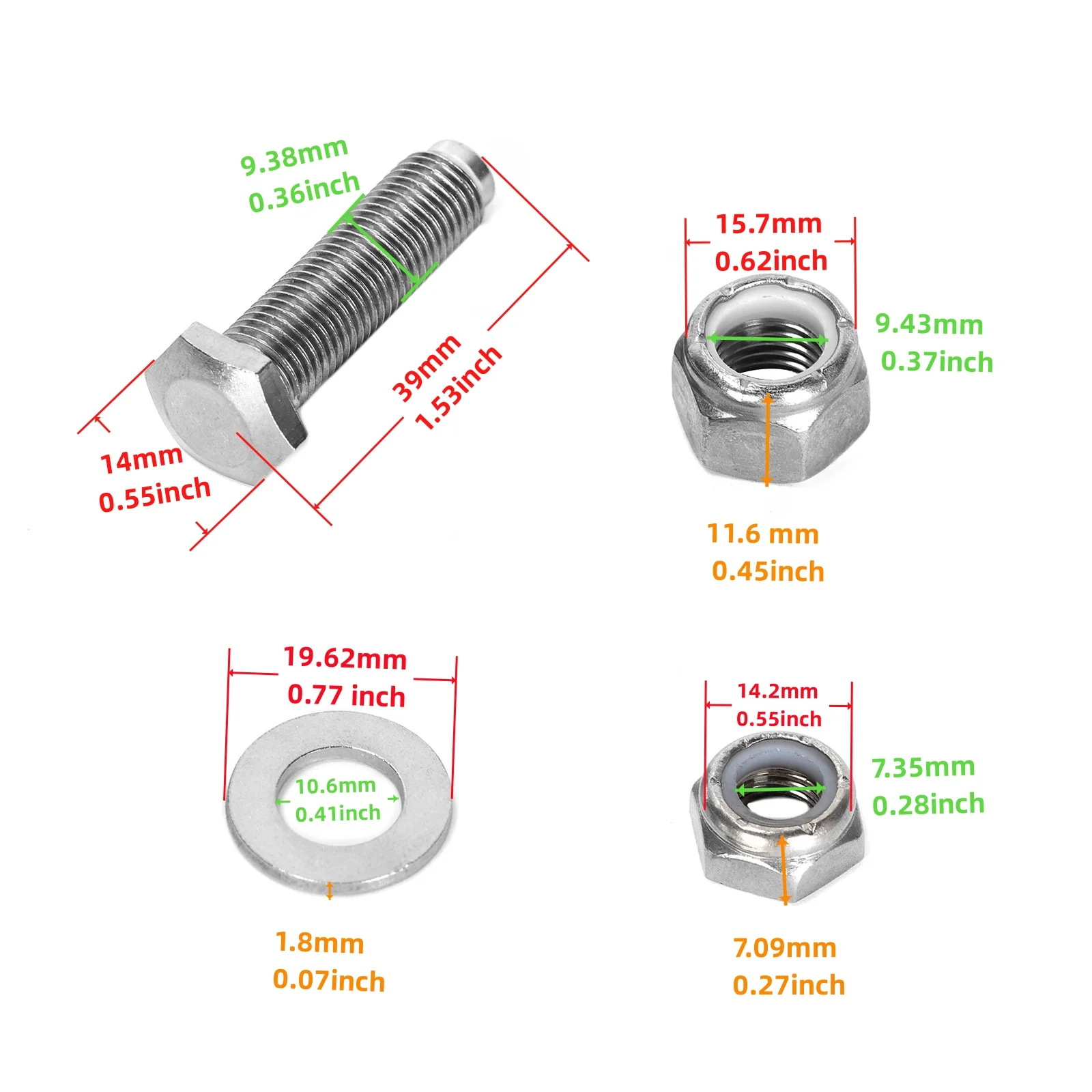 1Set Universal Hydraulic Cylinder Mouting Hardware Bolt Kit Use for Connect Egine Pivot Plate Cylinder