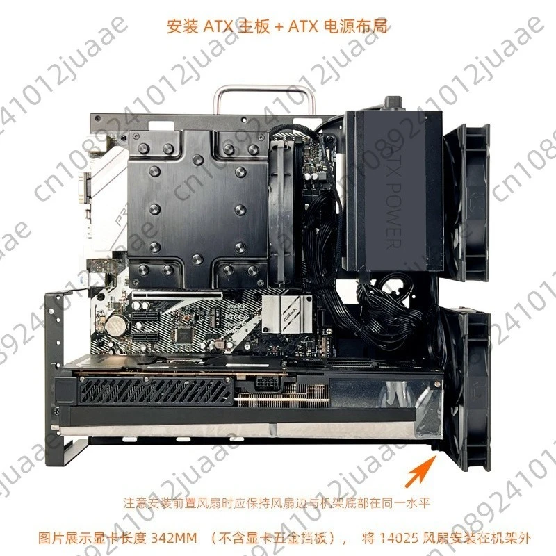 open vertical recumbent single-channel dual-channel multi-graphics card portable wall-mounted air-cooled water-cooled chassis