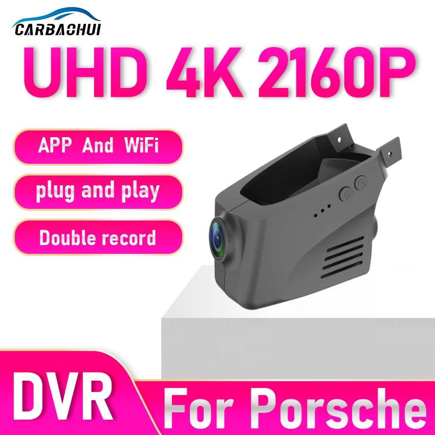 

Dash Cam for Porsche Macan (95B) Panamera (970) Cayenne 958 (92A, E2),Car DVR 4K WiFi Video Recorder Night Camera Auto Parts