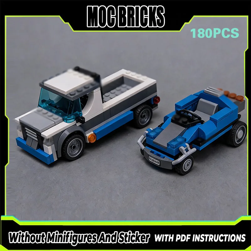

Конструктор City Car Model MOC: Пикап и внедорожник. Модульные технологичные блоки. Подарки на праздники. Набор для сборки. Детские игрушки.