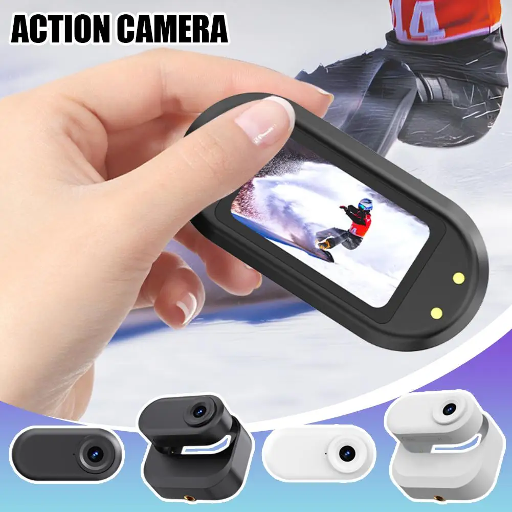 1.47in IPS HD Color Screen Magnetic Thumb Sports Camera 2.7k Cycling Sports Wide-angle Camera Ultra-clear 1080P Pet Outdoor T3W5