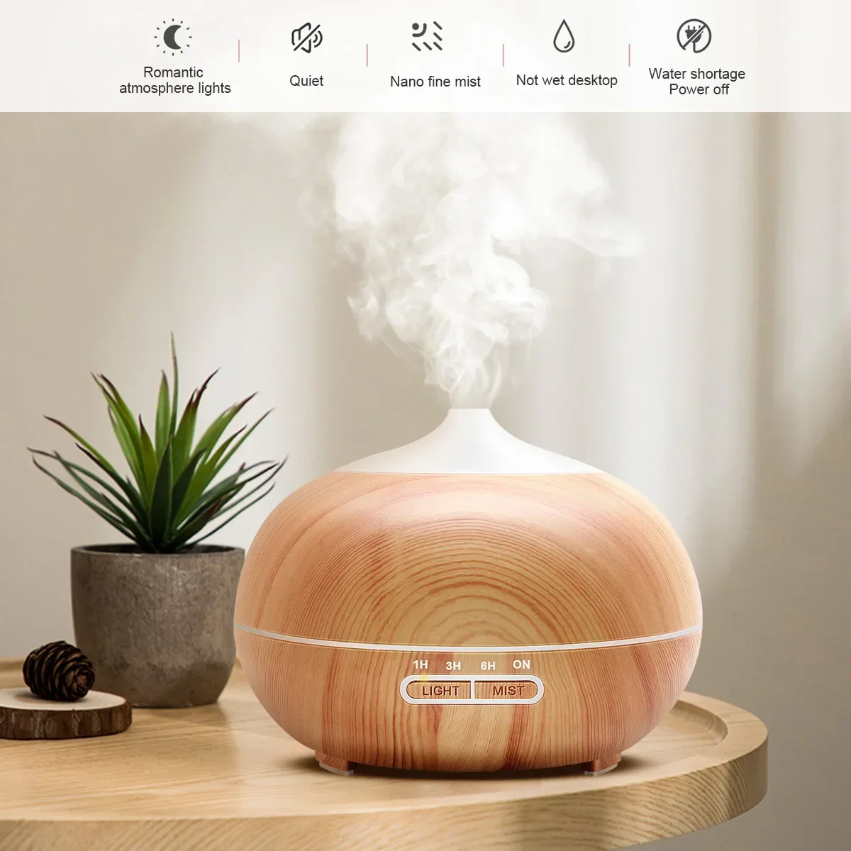 Ultrasonic Essential Oil Diffuser Ac Evaporator Humidifier For Bedroom Office Cold Aromatic Humidifier Remote Contr Aroma