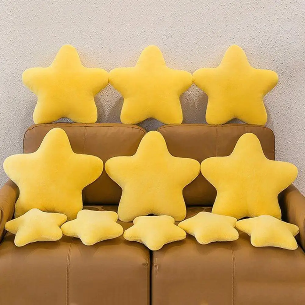 

Adorable Star Pillow Soft Fluffy Star Pillow Cute Pentagram Shape Cushion for Sofa Bed Couch Decoration Pp Cotton for Girlfriend