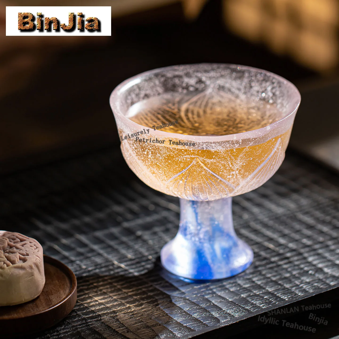 130ml Ancient Colored Glaze High Foot Teacup Aesthetic Tea Bowl Set Of Cups Tea-tasting Personal Cup Chazhan Master Cups Cafes