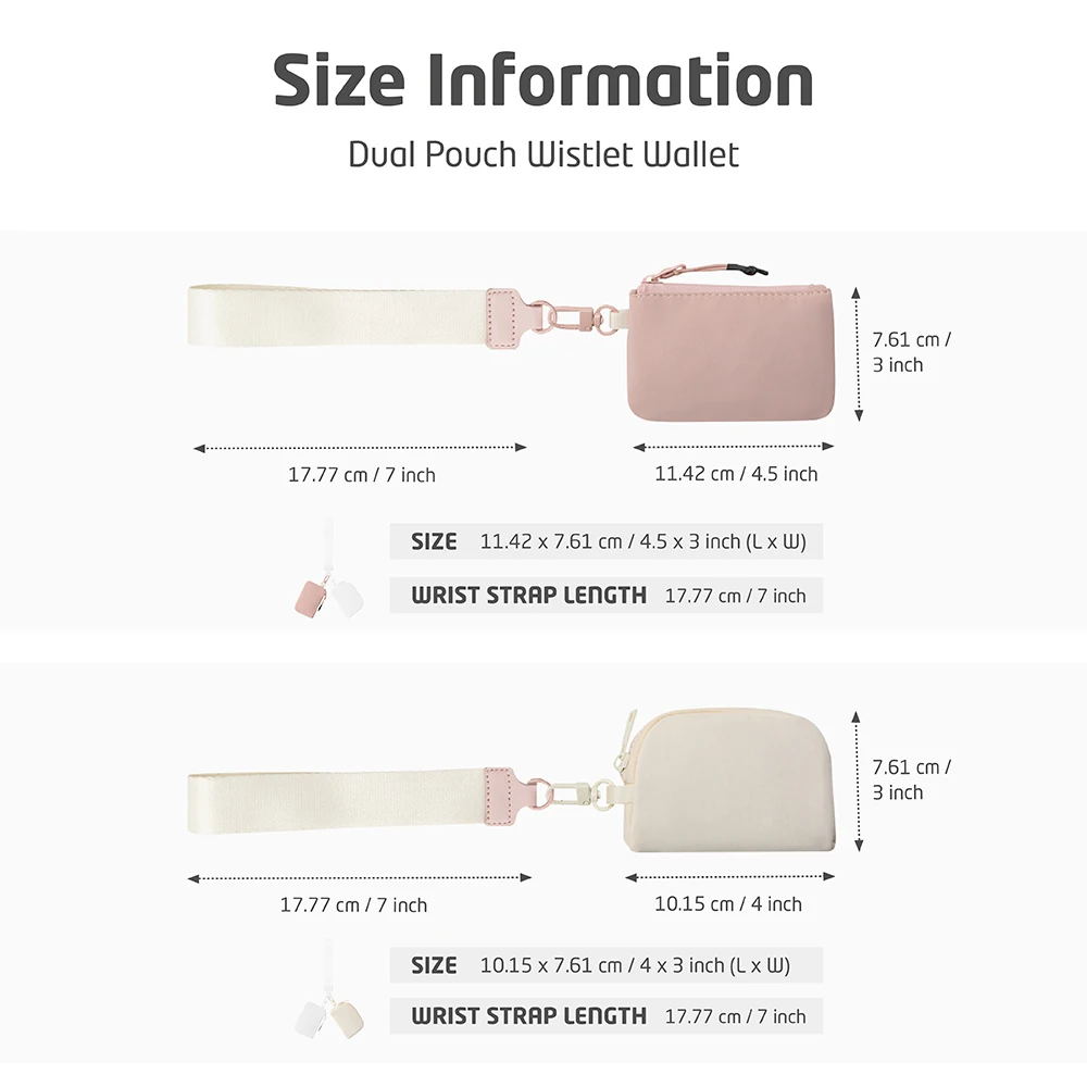 المحمولة مزدوجة الحقيبة السوار المفاتيح المحفظة الصغيرة سستة محفظة نسائية للعملات المعدنية المرأة انفصال حامل بطاقة المفاتيح تغيير جيب حقيبة يد