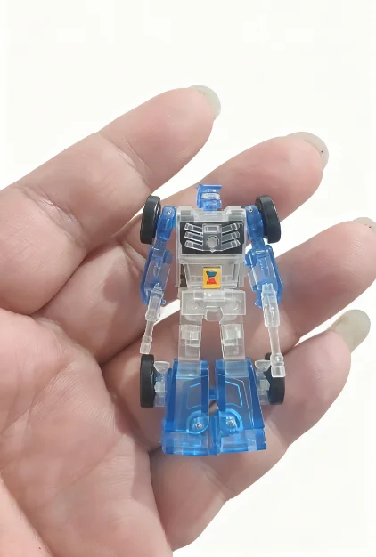 Galaxy Toys Transformation mini06B Blauw mini06T Transparant ultraklein formaat 5 cm MINI-actiefiguur