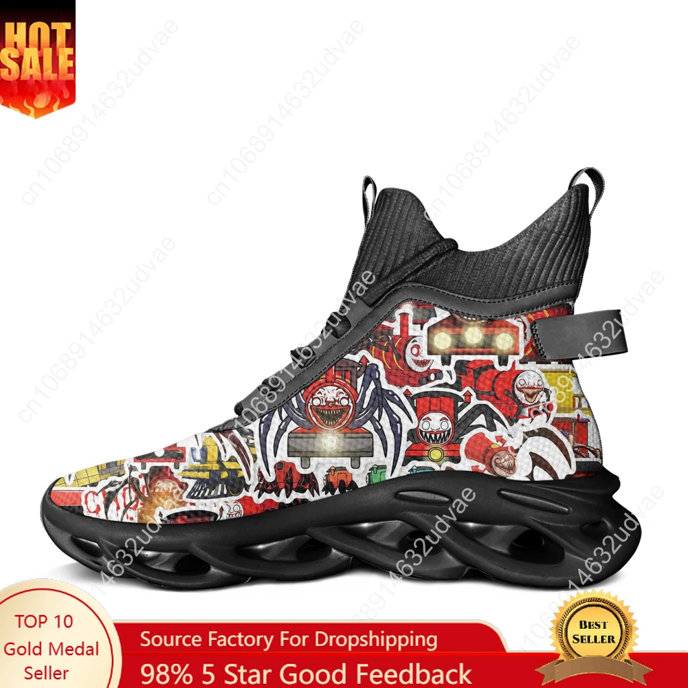 

Choo Choo Charles High Top Flats Sneakers Mens Womens Sports Running Shoes Sneaker Lace Up Mesh Footwear Custom Shoe