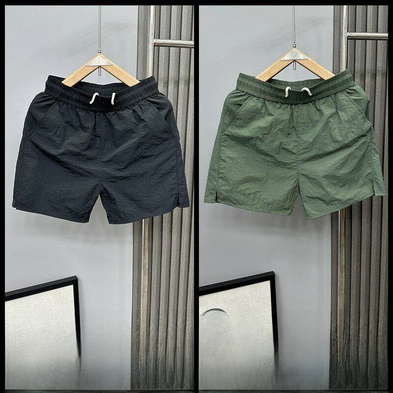 Summer Thin Men's Basketball Shorts Casual Wear-Resistant Beach Loose Fit Three-Inch Shorts City Walk Casual Youth Fashion