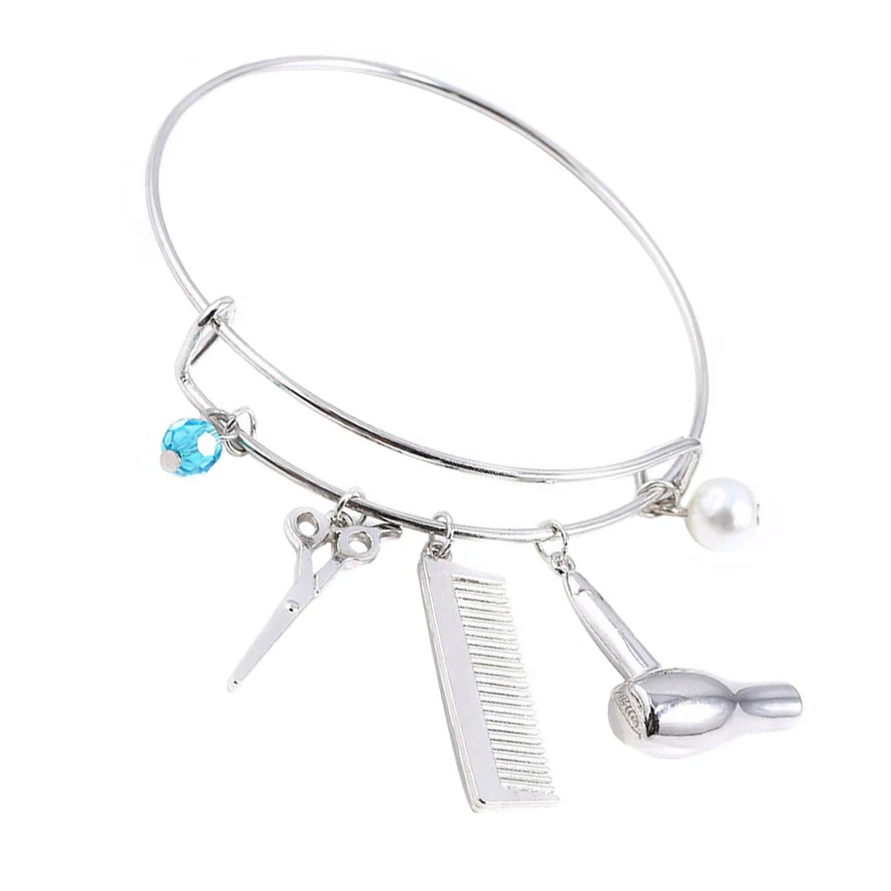 

1Pcs Premium Material Barber Shop Pendants Bracelet for Women Creative Wristlet Fashionable and Comfortable Accessory