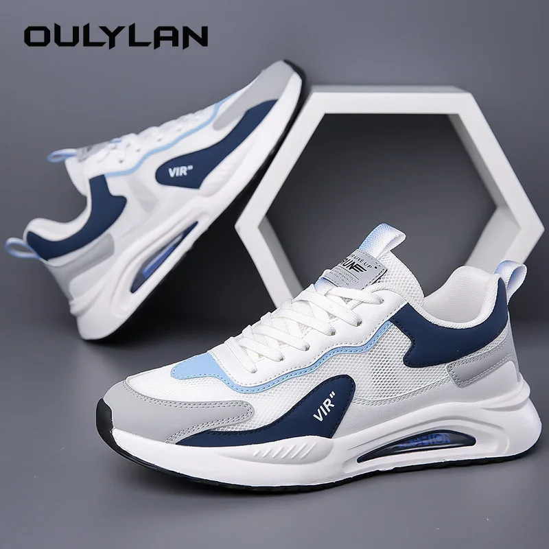 Lightweight Running Shoes For Men Breathable Rebound Casual Sneakers Men Outdoor  Walking Shoes Trendy Thick Soled Shoes 2024