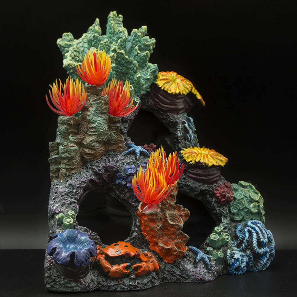 

1Pcs Realistic Aquarium Coral Ornament Assorted Tank Decoration Landscape Ornament Enhances Visual Appeal Hiding