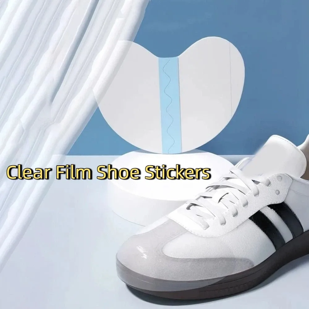 

150PCS Disposable Clear Film Shoe Stickers Waterproof Wear Resistant Shoe Stickers Self-adhesive Anti-Scratch