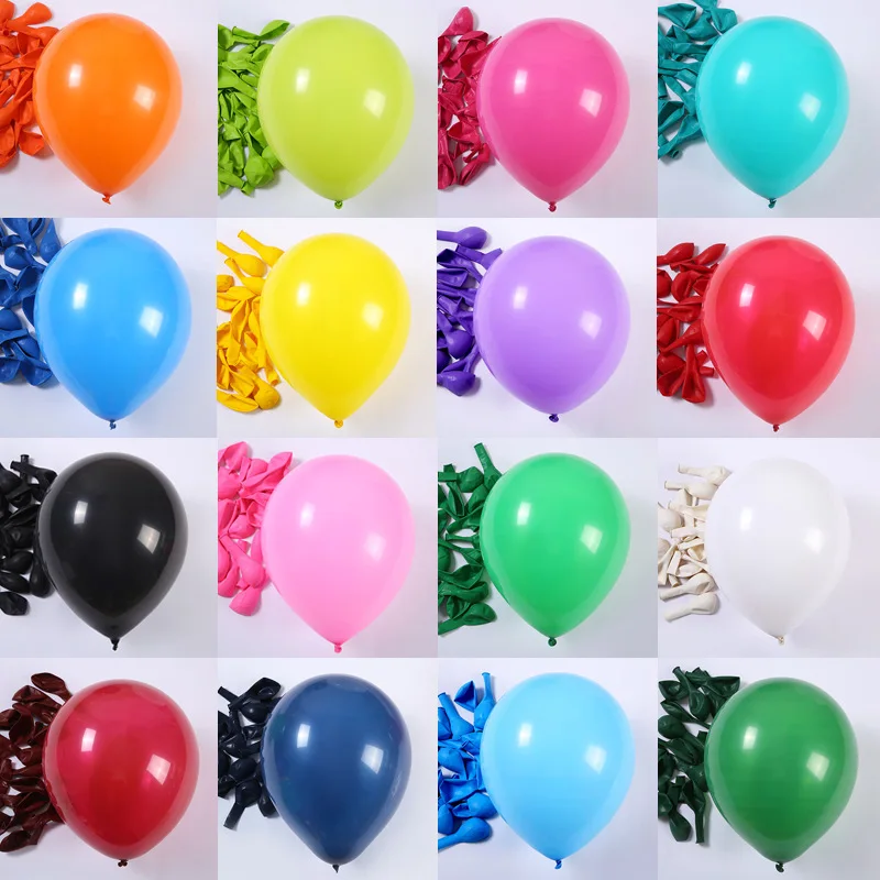 10pcs 5/10/12inch Latex Balloon Gold Silver Blue Christmas Red Green Wedding Happy Birthday Party Decor Ballon Matte Decoration