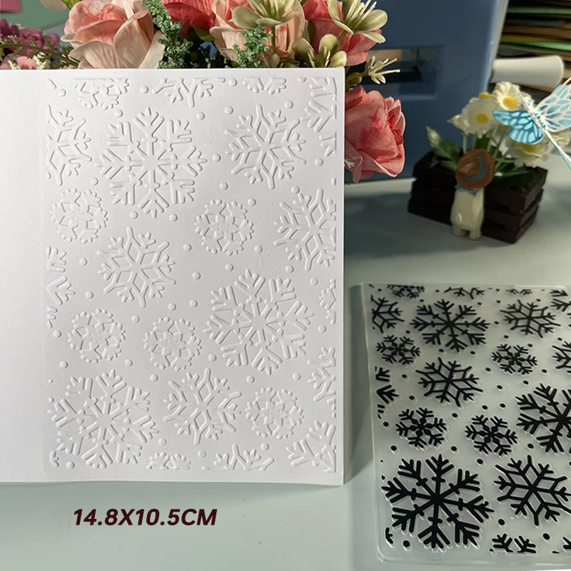 DUOFEN Crafts plastic embossing folder collection 6 paper embossing tool flower mold Christmas Birthday New Year day teacher day