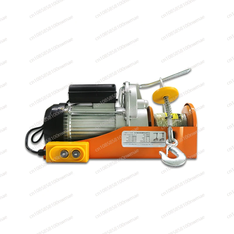 Small crane 220V miniature electric hoist building decoration household electric hoist crane